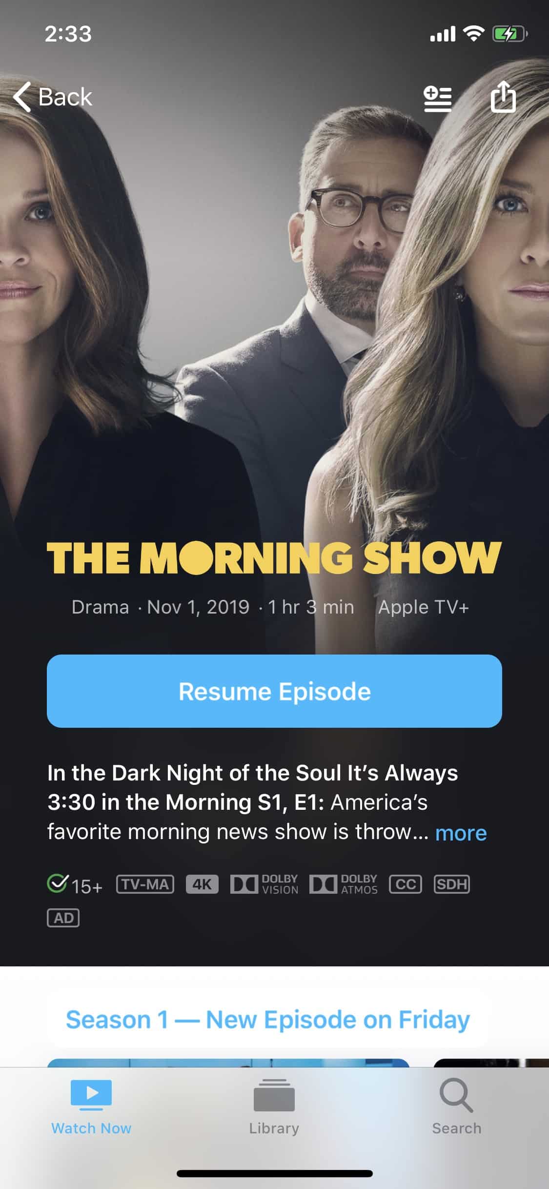 The Morning Show on Apple TV+