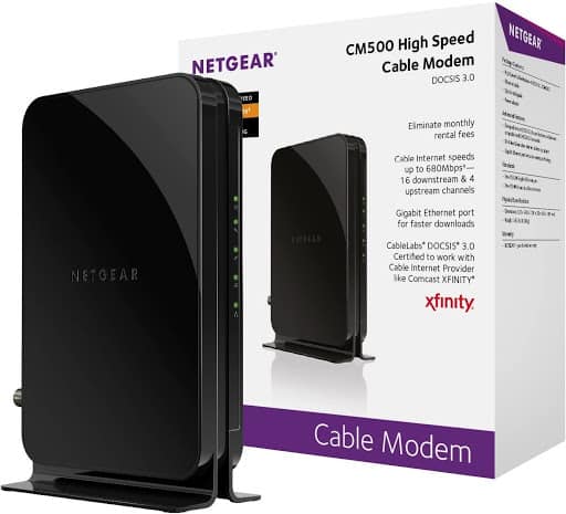 Netgear CM500-100NAR DOCSIS 3.0 Cable Modem