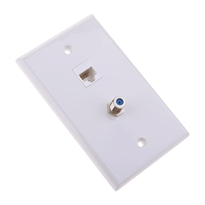 Coaxial wall plate