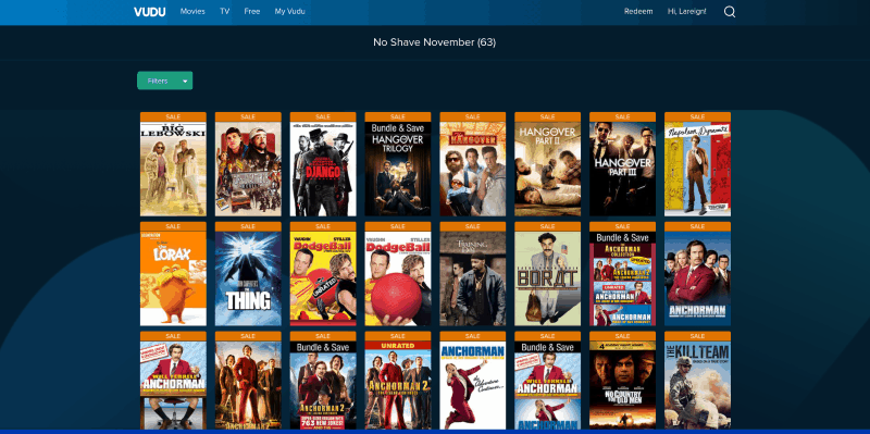 Vudu Movie content